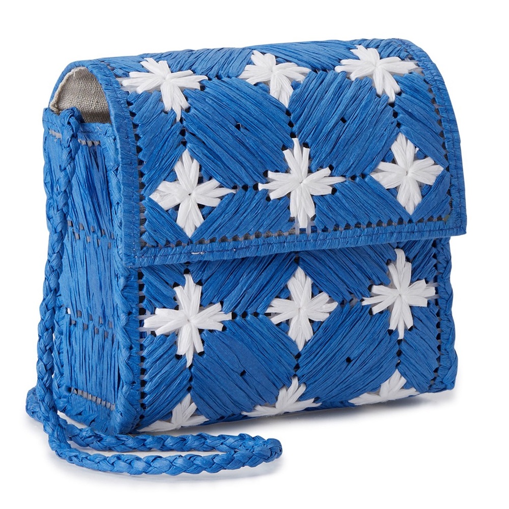 Eliza May Rose by Hatattack Rafia Crossbody Bag